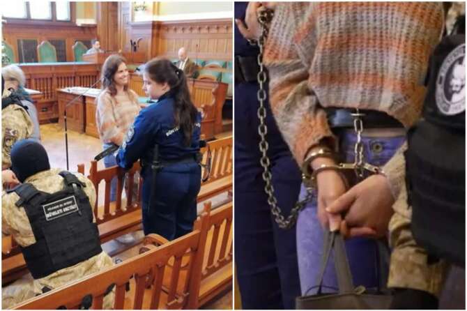 Ilaria Salis in Tribunale in catene, giudicata dai fascisti ungheresi: il vergognoso silenzio del ministro Nordio