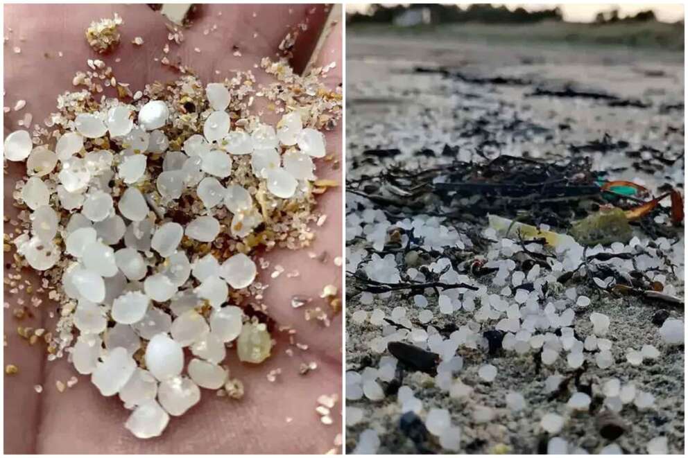 Pallini bianchi di plastica invadono le spiagge, è disastro ambientale in Galizia