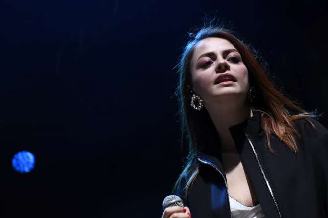 Foto Richard Morgano – LaPresse 19 Maggio 2018 – Brescia (Italia) Cronaca Mille 1000 Miglia: Notte bianca Nella foto: Annalisa Photo Richard Morgano – LaPresse 19 May 2018 – Brescia (Italy) News Mille 1000 Miglia: Notte bianca In the pic: Annalisa