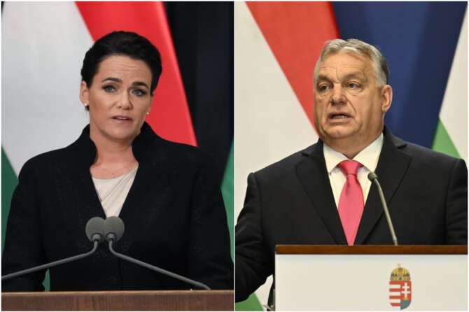 Katalin Novak e Viktor Orban