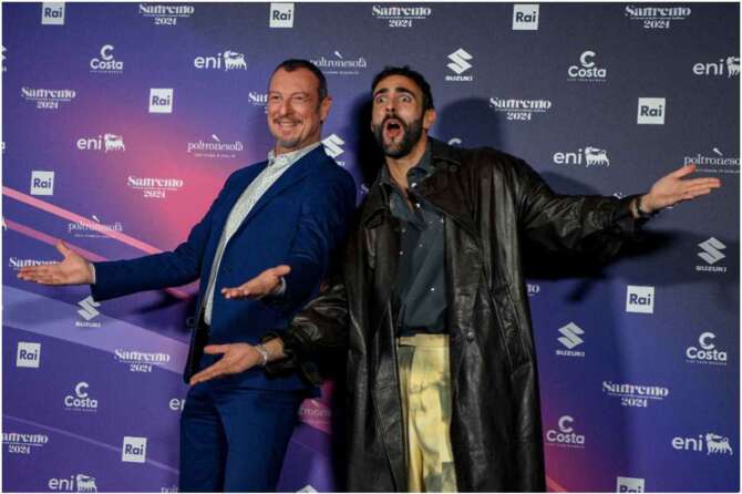 Perché Amadeus e Marco Mengoni hanno intonato Bella ciao