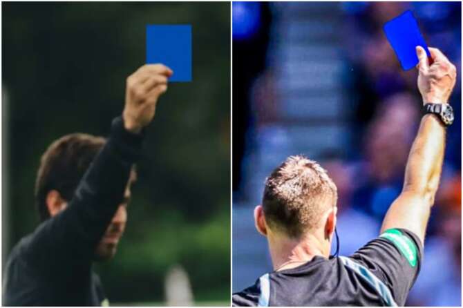 Cartellino blu nel calcio: cos’è e come funziona