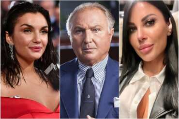 Elettra Lamborghini, il padre Tonino Lamborghini e Flavia Borzone