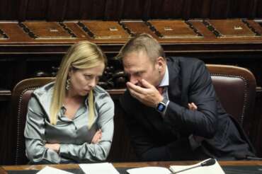 Giorgia Meloni e Francesco Lollobrigida