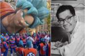 Akira Toriyama e il suo personaggio più noto, Goku di “Dragon Ball”