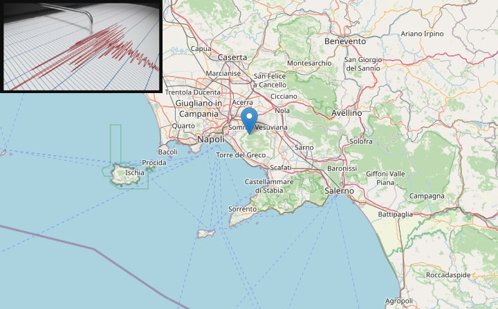 Perché c’è stato il terremoto a Napoli: epicentro Vesuvio