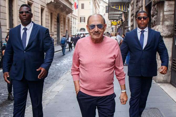 Foto Roberto Monaldo / LaPresse 29-09-2022 Roma (Italia) Politica Matteo Salvini riunisce i parlamentari della Lega Nella foto Antonio Angelucci 29-09-2022 Rome (Italy) Politics Meeting of the Lega party parlamentarians In the pic Antonio Angelucci
