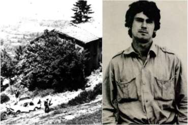 A sinistra la Cascina Spiotta teatro della morte di Mara Cagol e del carabiniere D’Alfonso; a destra Lauro Azzolini