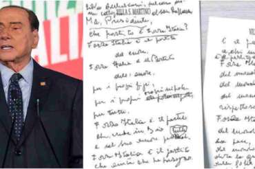 Silvio Berlusconi, le ultime parole scritte in ospedale