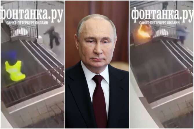 Elezioni in Russia, molotov contro un seggio a San Pietroburgo