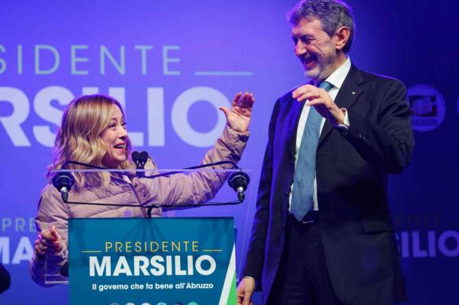 Risultati Abruzzo: Meloni in festa, Salvini mangiato da Forza Italia