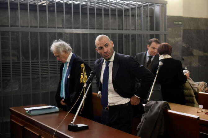 Riccardi Bossi in tribunale nel 2015