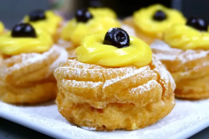 Zeppole di San Giuseppe, foto da videoricette di Antonietta Polcaro