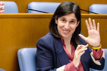 La segretaria del PD Elly Schlein in occasione del convegno ‘Acqua e sole, un connubio perfetto’ tenutosi alla Camera dei Deputati a Roma, Martedì, 09 Aprile 2024 (foto Mauro Scrobogna / LaPresse) The secretary of the PD Elly Schlein, on the occasion of the conference ‘Water and sun, a perfect union’ held at the Chamber of Deputies in Rome, Tuesday, April 09 2024 (foto by Mauro Scrobogna / LaPresse)