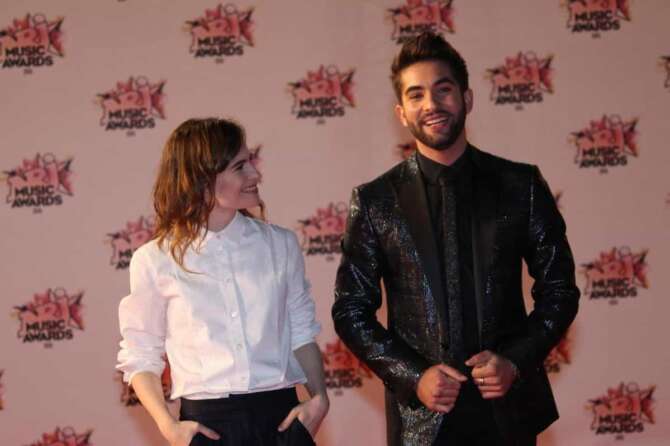©PHOTOPQR/NICE MATIN/Patrice LAPOIRIE CANNES LE 07 11 2015 NRJ MUSIC AWARDS CANNES H?? Letissier de Christine and the Queens et Kendji Girac Cannes, I vip al NRJ Music Awards MaxPPP LaPresse — Only Italy