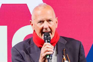 Sergio De Caprio, detto capitano Ultimo, mostra per la prima il suo volto senza protezione durante l’evento di apertura della campagna elettorale per le elezioni europee della lista Libertà a Roma, Sabato, 6 aprile 2024 (Foto Roberto Monaldo / LaPresse) Sergio De Caprio, known as Captain Ultimo, shows his face without protection for the first time during the opening event of the election campaign for the european elections of the Libertà list in Rome, Saturday, April 6, 2024 (Photo by Roberto Monaldo / LaPresse)