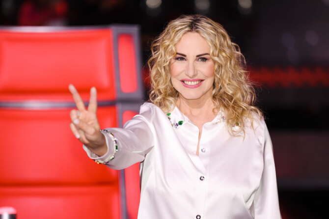 Antonella Clerici, Photocall per la conferenza stampa di The Voice Senior 2023