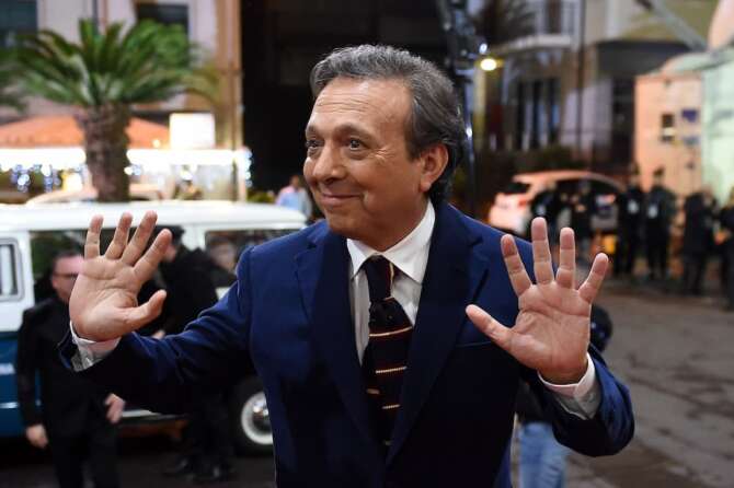 Foto LaPresse – Tano Pecoraro 19/12/2019 – Sanremo (Italia) Musica Sanremo Giovani 2019 nella foto: piero chiambretti Photo LaPresse – Tano Pecoraro 19/12/2019 – Sanremo (Italy) Music Sanremo Young 2019 in the pic: piero chiambretti