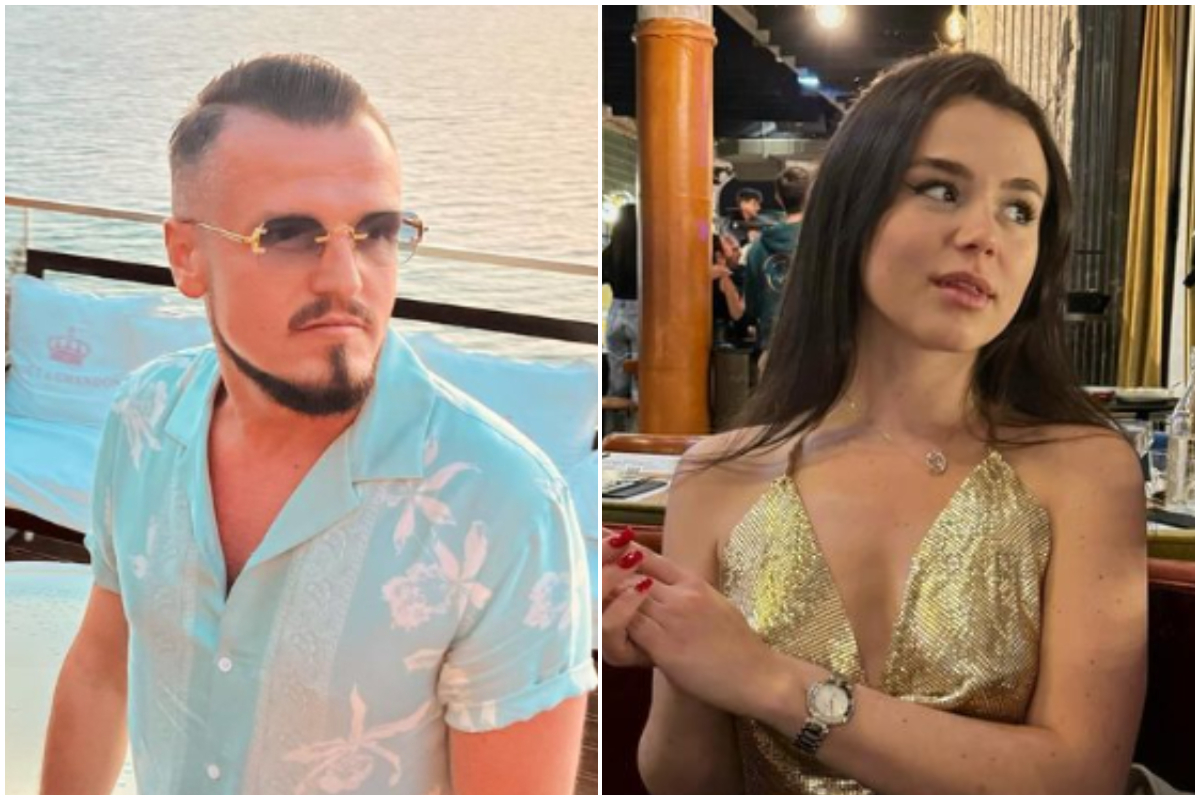 Il dj Hysni Qestaj e la modella