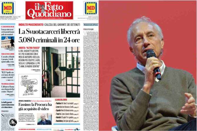 Il Fatto Quotidiano si scaglia contro la ‘liberazione’: “5mila criminali in circolazione”