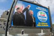 Manifesti elettorali di Tajani Berlusconi – Forza Italia FI per le prossime elezioni europee affissi a Roma, Sabato, 27 Aprile 2024 (foto Mauro Scrobogna / LaPresse) Electoral posters by Tajani Berlusconi – Forza Italia FI for the next European elections postedin Rome, Saturday, April 27 2024 (Photo by Mauro Scrobogna / LaPresse)