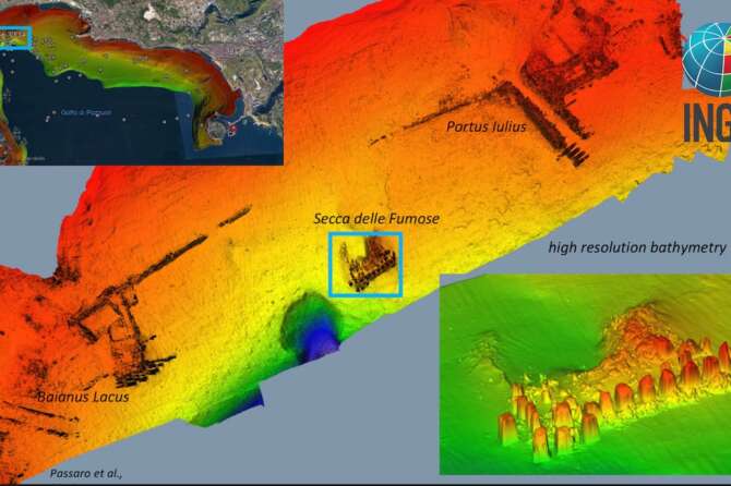 Campi Flegrei, installate nuove strumentazioni alla Secca delle Fumose nel golfo di Pozzuoli