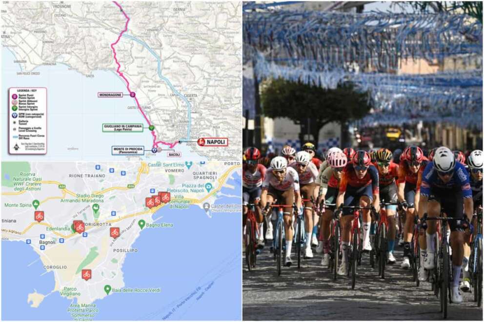 Il giro d’Italia 2024 fa tappa a Napoli: gli orari, il percorso e le strade chiuse dal 10 al 12 maggio