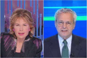 Lilli Gruber ed Enrico Mentana