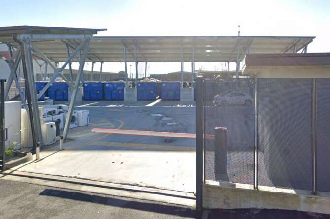 La piazzola ecologica del Comune di Canonica D’Adda