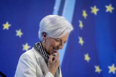 FILE – President of European Central Bank, Christine Lagarde, attends a press conference after an ECB’s governing council meeting in Frankfurt, Germany, on Jan. 25, 2024. Europe’s outburst of inflation is receding. But a cut in interest rates from a record-high 4% is not going to happen at Thursday’s European Central Bank meeting. And it may even have to wait until summer. ECB President Christine Lagarde is likely to stress after a meeting Thursday that the bank wants to see more evidence that the inflation beast has been tamed before cutting rates. (AP Photo/Michael Probst)