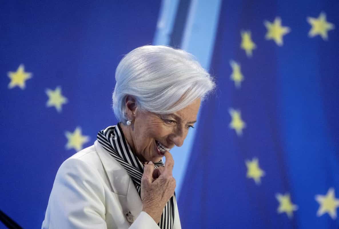 La Presidente della Banca Centrale Europea Christine Lagarde