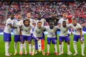 France team during the Euro 2024 soccer match between Austria and France at the Düsseldorf Arena, Düsseldorf, Germany – Friday 17 , June , 2024. Sport – Soccer . (Photo by Fabio Ferrari/LaPresse)