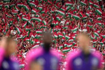 Hungary’s supporters during the Euro 2024 soccer match between Germany and Hungary at the Stuttgart Arena , Stuttgart , Germany – Wednesday 19 June 2024. Sport – Soccer . (Photo by Spada/LaPresse)