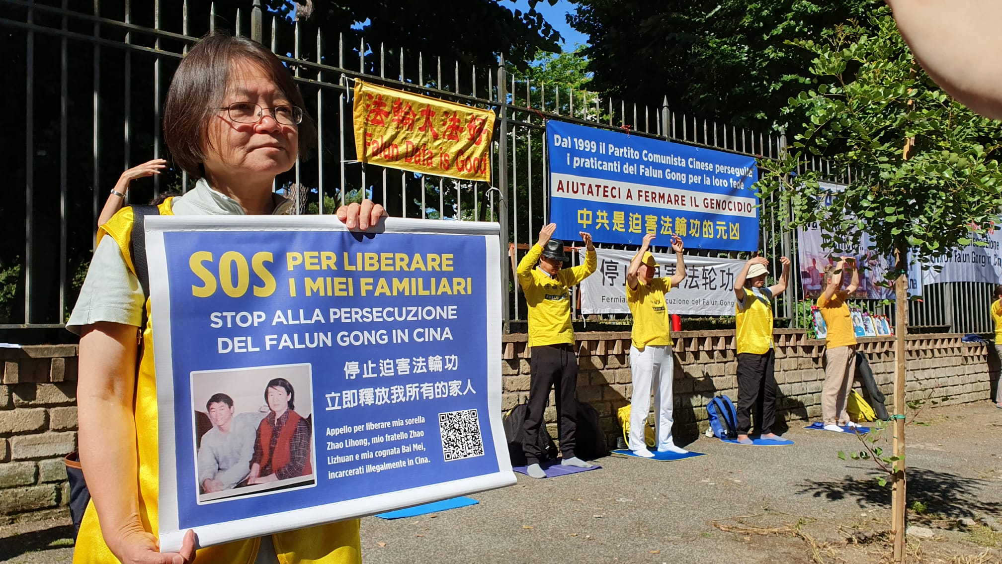 Libertà per i familiari illegalmente imprigionati in Cina, di una cittadina italiana praticante del Falun gong