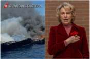 In fiamme lo yacht di Stefania Craxi che poi affonda, la senatrice era insieme al marito Marco Bassetti: il video