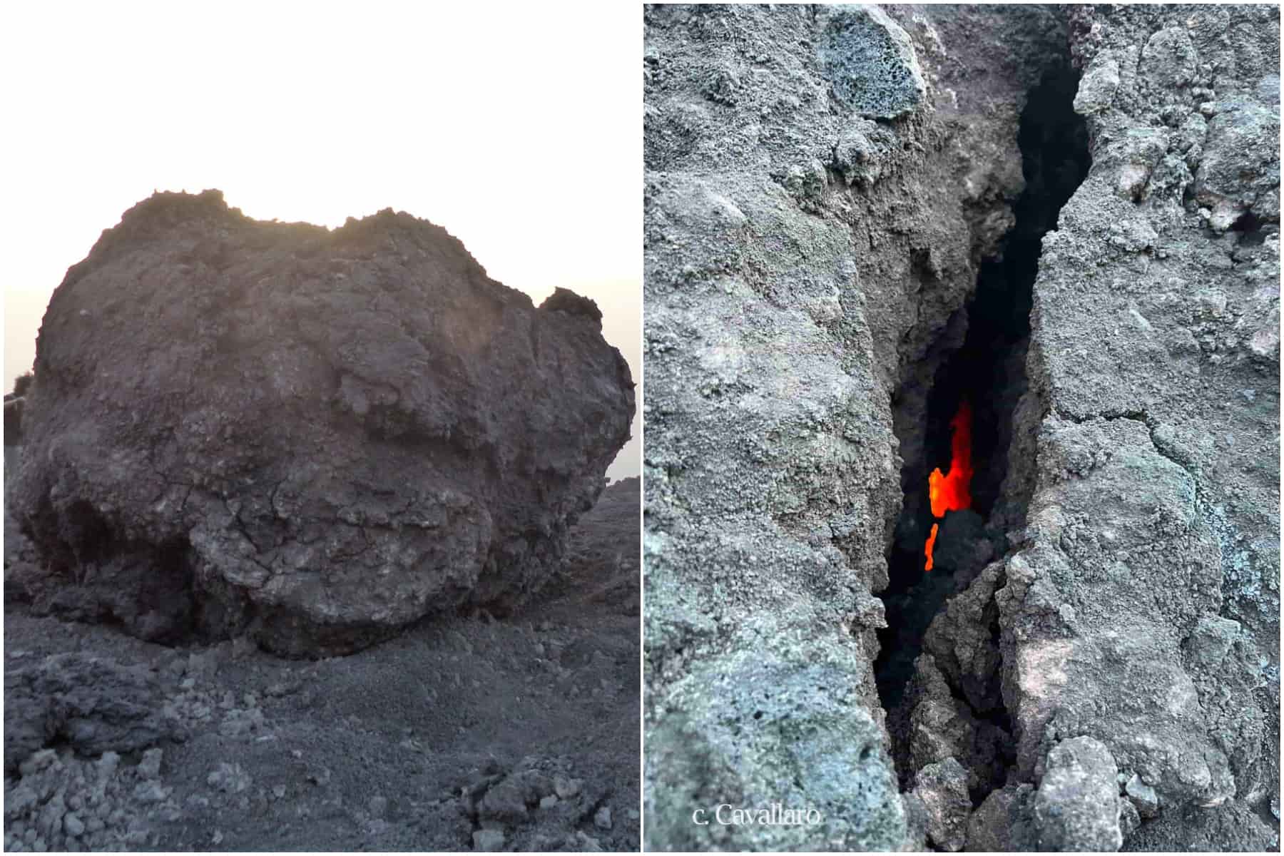 Bomba vulcanica trovata sull'Etna, che cos'è e come si forma. Parla l'esperto Carmelo Cavallaro: "È ancora incandescente". FOTO e VIDEO