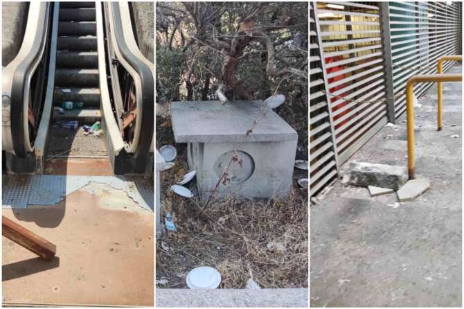 Centro Direzionale di Napoli, luogo di degrado e set ideale per un film horror: le foto