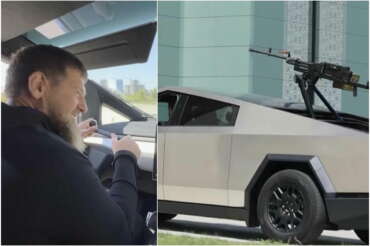 Kadyrov e il suo Tesla Cybertruck