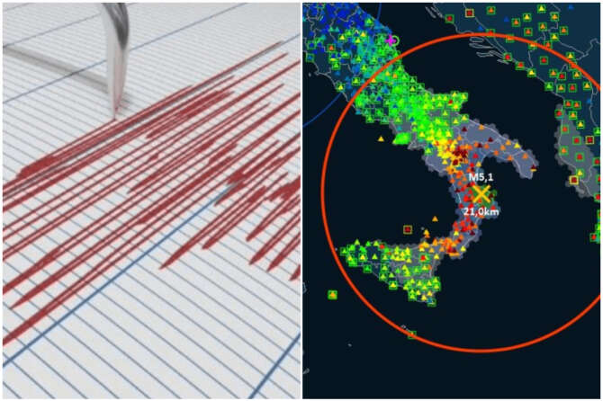 Terremoto in Calabria, scossa fortissima avvertita dalla popolazione: gente in strada