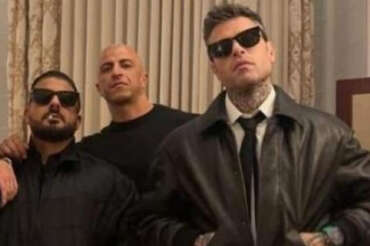 Fedez con Christian Rosiello e Islam “Alex Cologno” Hagag