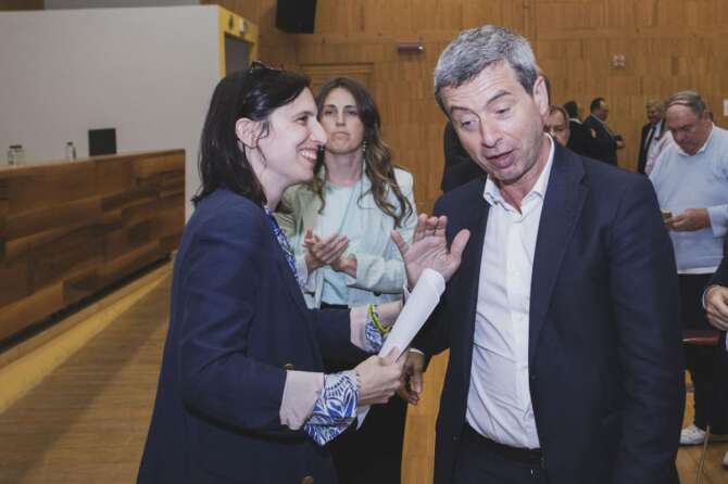 Andrea Orlando con Elly Schlein