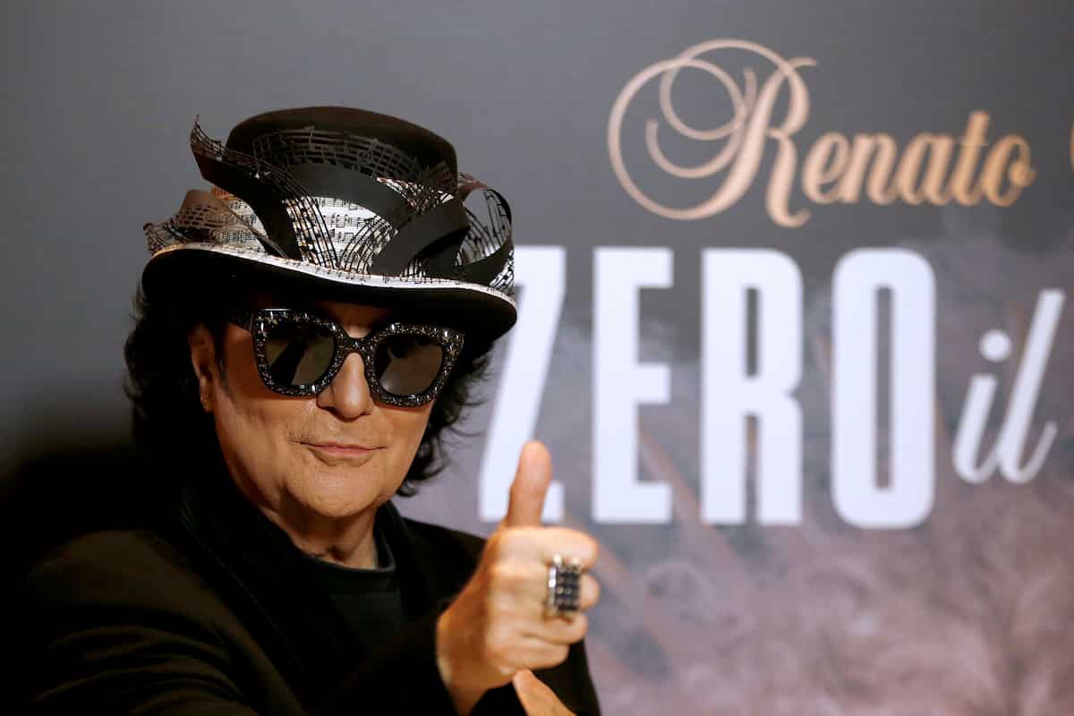 Il cantante Renato Zero