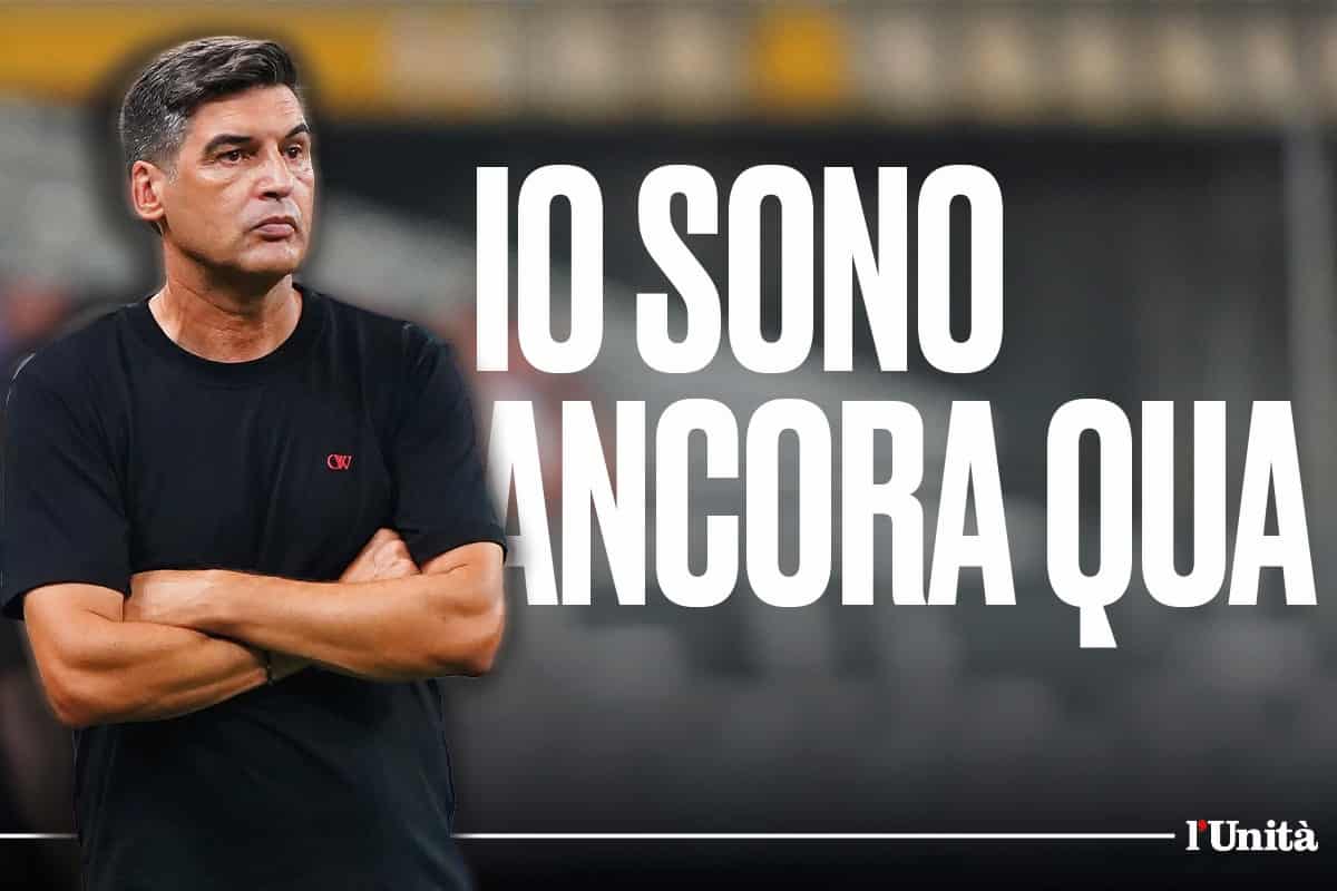 L'allenatore del Milan Paulo Fonseca