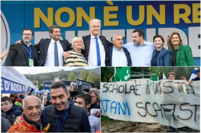 Pontida, dalla Lega il “vaffa” a Tajani: Salvini ricuce con l’alleato e fa i conti con la “star” Vannacci