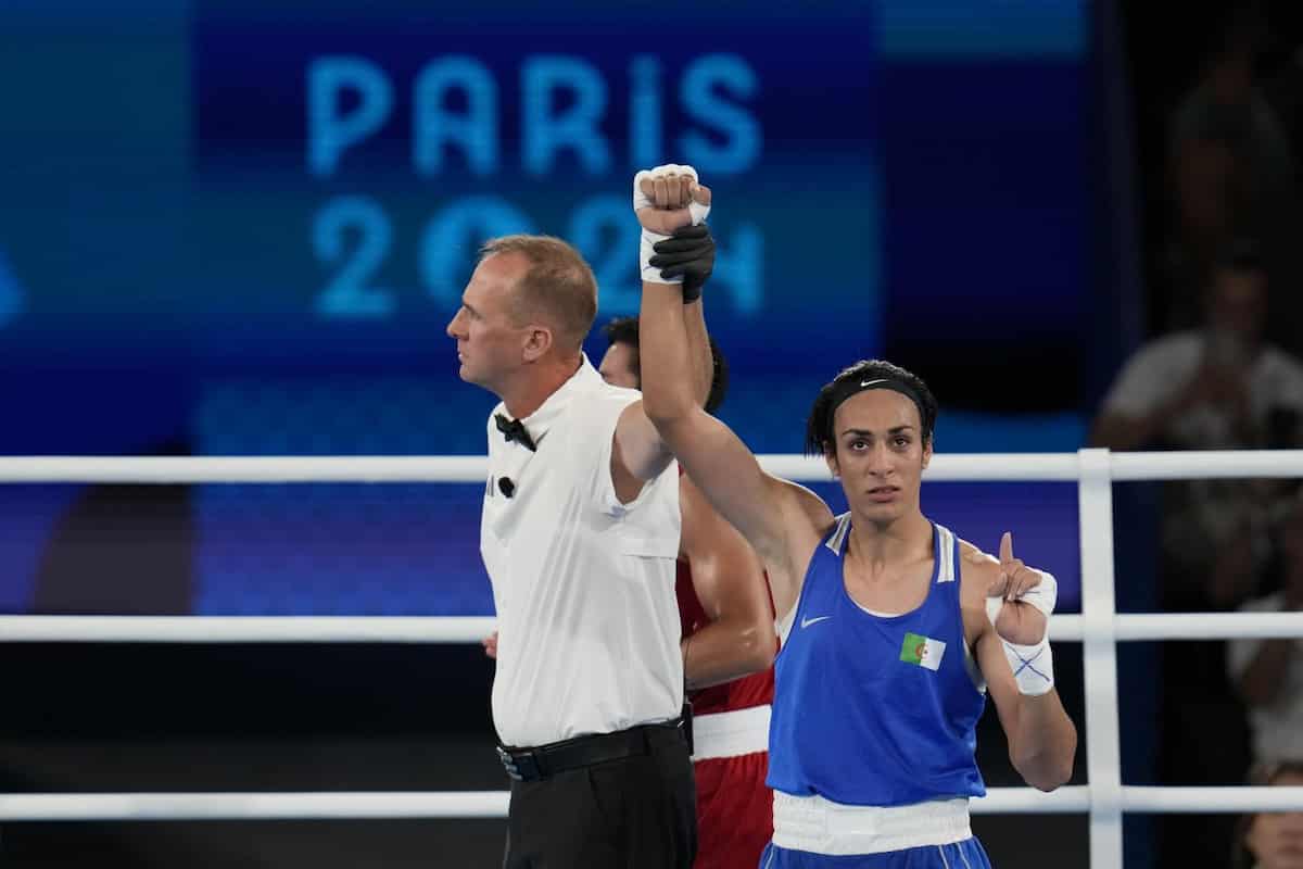 La pugile algerina medaglia d'oro alle Olimpiadi di Parigi 2024 Imane Khelif