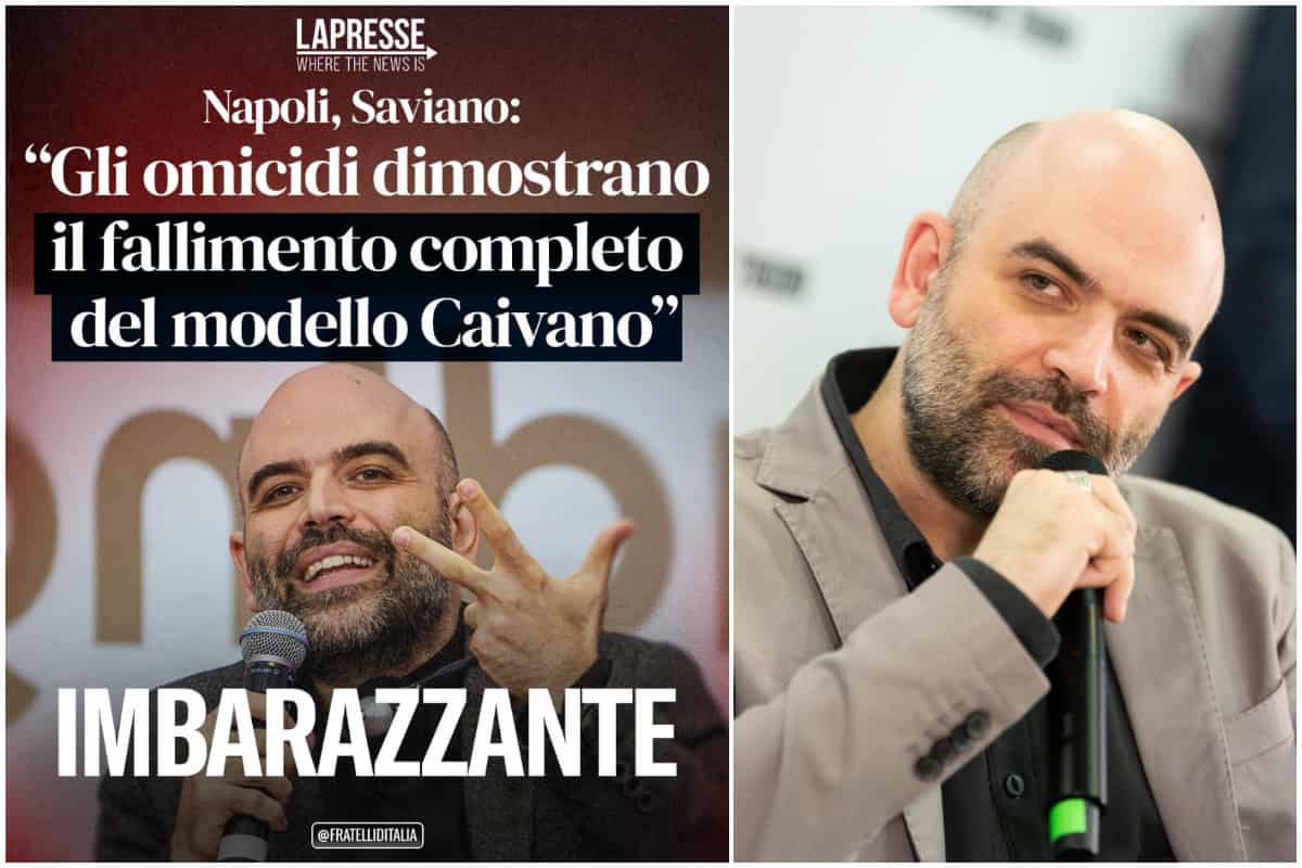 Fratelli d'Italia attacca Roberto Saviano sui social