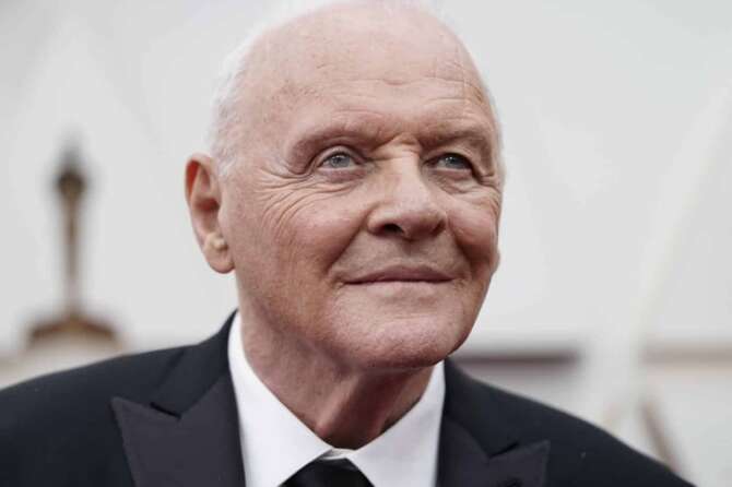 FILE – Anthony Hopkins arrives at the Oscars in Los Angeles on March 27, 2022. Hopkins’ latest role is in James Gray’s “Armageddon Time.” (AP Photo/Jae C. Hong, File)