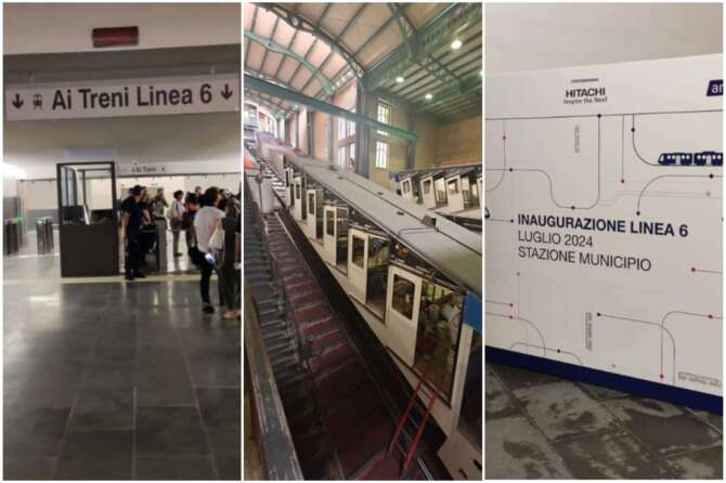 Fonte metro linea 6: l’Unità; funicolare Chiaia: profilo Facebook Assessore Edoardo Cosenza