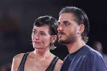 Luca Marinelli, Alissa Jung attends the “Il Tempo Che Ci Vuole” red carpet at the 81st Venice International Film Festival on September 06, 2024 in Venice, Italy.(Photo by Gian Mattia D’Alberto/LaPresse)
