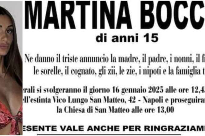 Oggi i funerali di Martina Boccia, la 15enne morta ai Quartieri Spagnoli: l’addio con un carro funebre trainato dai cavalli